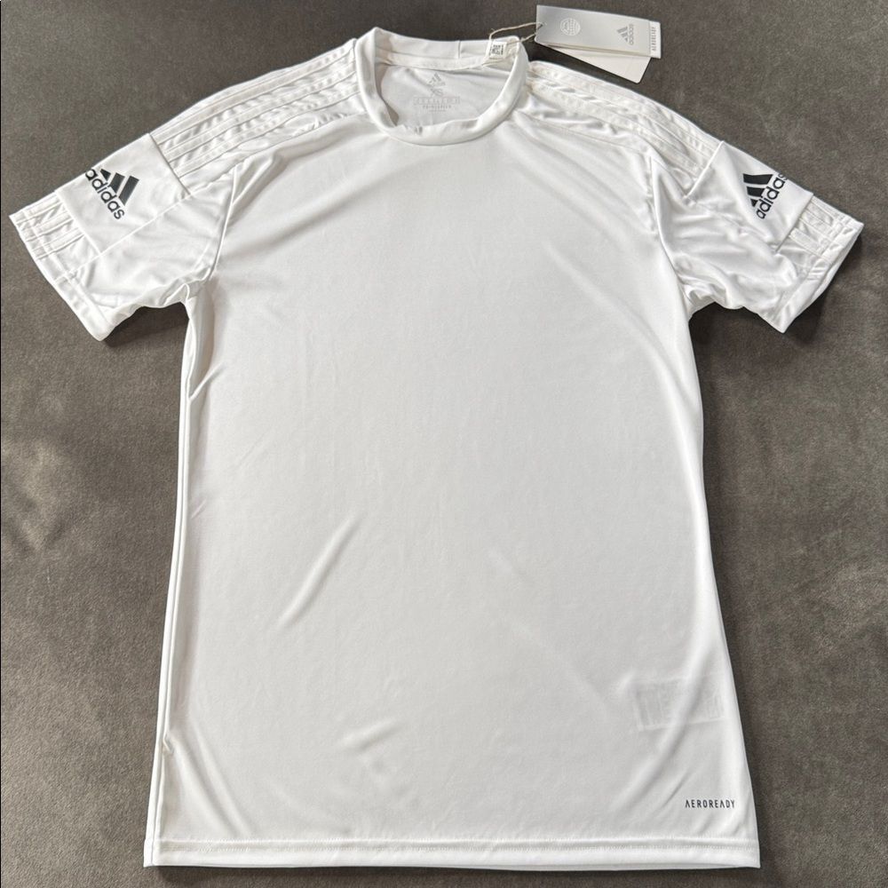 Adidas Men’s White Short Sleeve T-Shirt Squadra 21 Jersey Size XS NWT